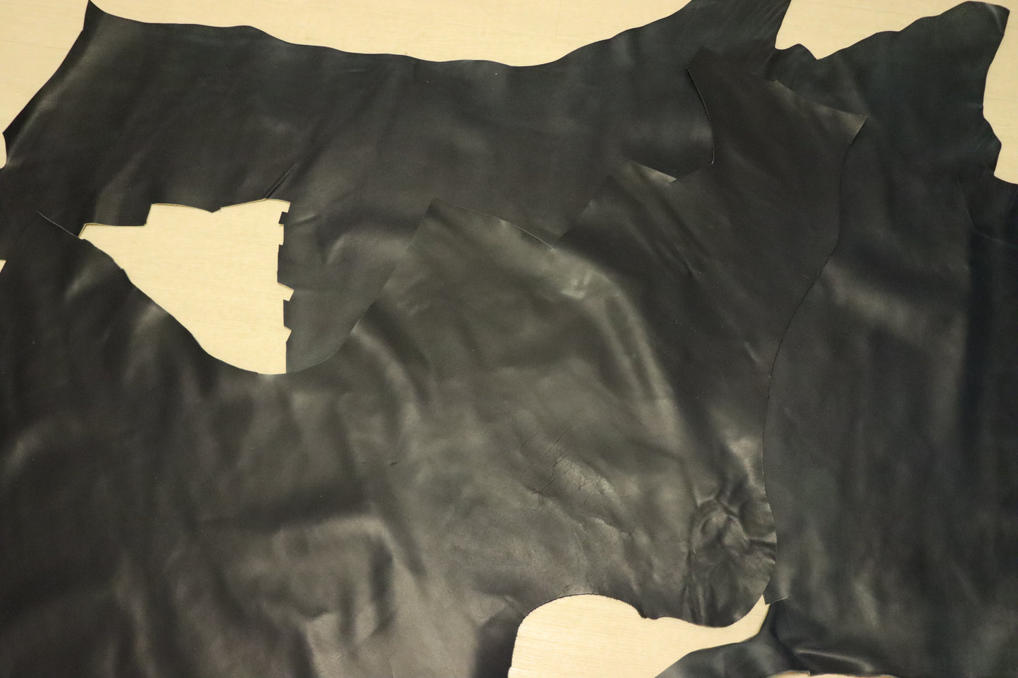 ds25円！新入荷!ネイビー　ハギレ　スムース加工　150ds