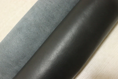 ds68円！イタリアンレザー　ブラック　ショルダー　オイルヌメ　120ds