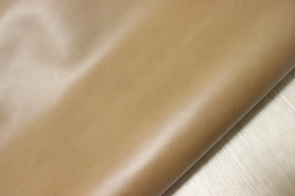 ds28円！やや訳あり　イタリアンレザー コンビヌメ ナチュラルブラウン スムース加工　260ds