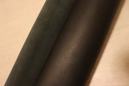 ds65円！イタリアンレザー　ヌメ革　ブラック　オイルヌメ　キップ　177ds