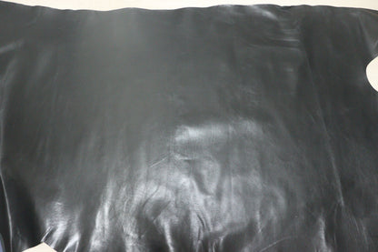 ds50円！イタリアンレザー　オイルナッパ　ブラック　ヌメ革　170ds