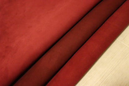 ds25円！新入荷!レッド系 シルキースウェード 124ds