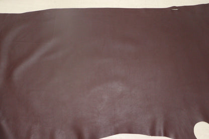 ds45円！イタリアンレザー　ワインレッド　ヌメ革　セミアニリン　152ds