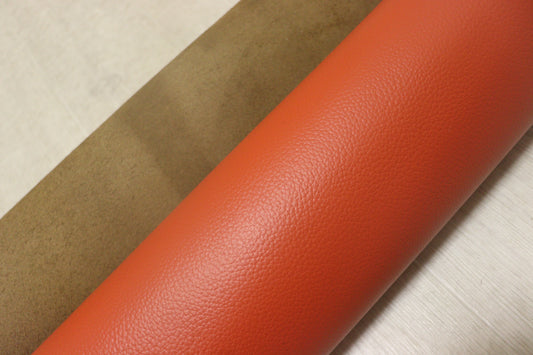 ds28円！新入荷！顔料仕上げ 　キャロットオレンジ　シボ型押し　230ds