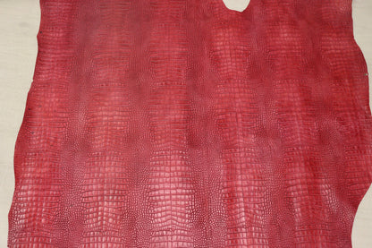 ds68円！イタリアンレザー　ショルダー　セミアニリン　ピンクレッド　145ds