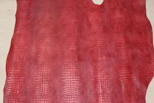 ds68円！イタリアンレザー　ショルダー　セミアニリン　ピンクレッド　145ds