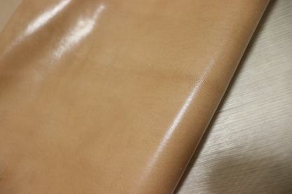 ds30円！新入荷！ヤギ　アニリン仕上げ　ヌメ革　TAN　105ds