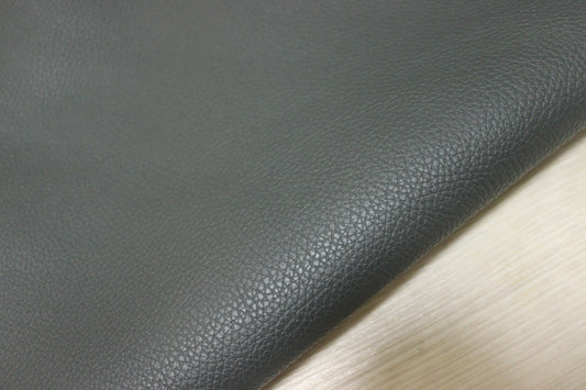 ds28円！新入荷！イタリアンレザー　もちもち　グレー　シボ型押し　209ds