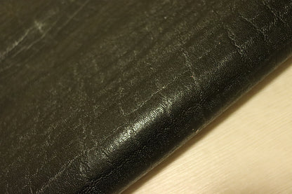 ds25円！SALE!アメ豚　エレファント型押し　ヌメ革　ブラック　99ds