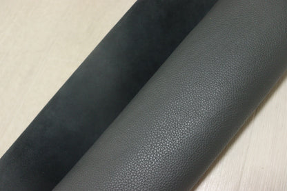 ds28円！新入荷！イタリアンレザー　もちもち　グレー　シボ型押し　225ds