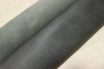 ds28円！新入荷！イタリアンレザー　ムラ染加工　グレー　269ds