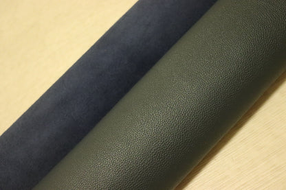 ds28円！新入荷！姫路レザー　モチモチ　ネイビー　シボ型押し　240ds