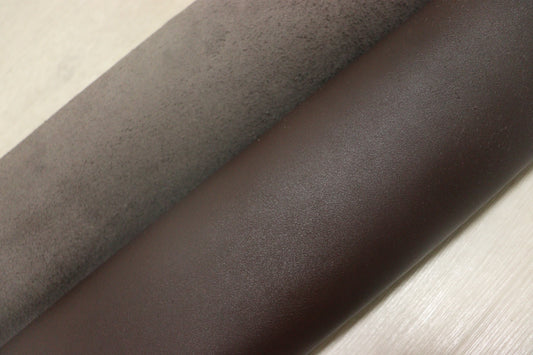 ds40円！イタリアンレザー　セミアニリン　ヌメ革　ダークブラウン　200ds