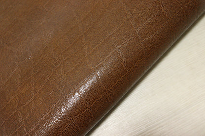 ds28円！SALE！アメ豚　エレファント型押し　ヌメ革　ブラウン　117ds