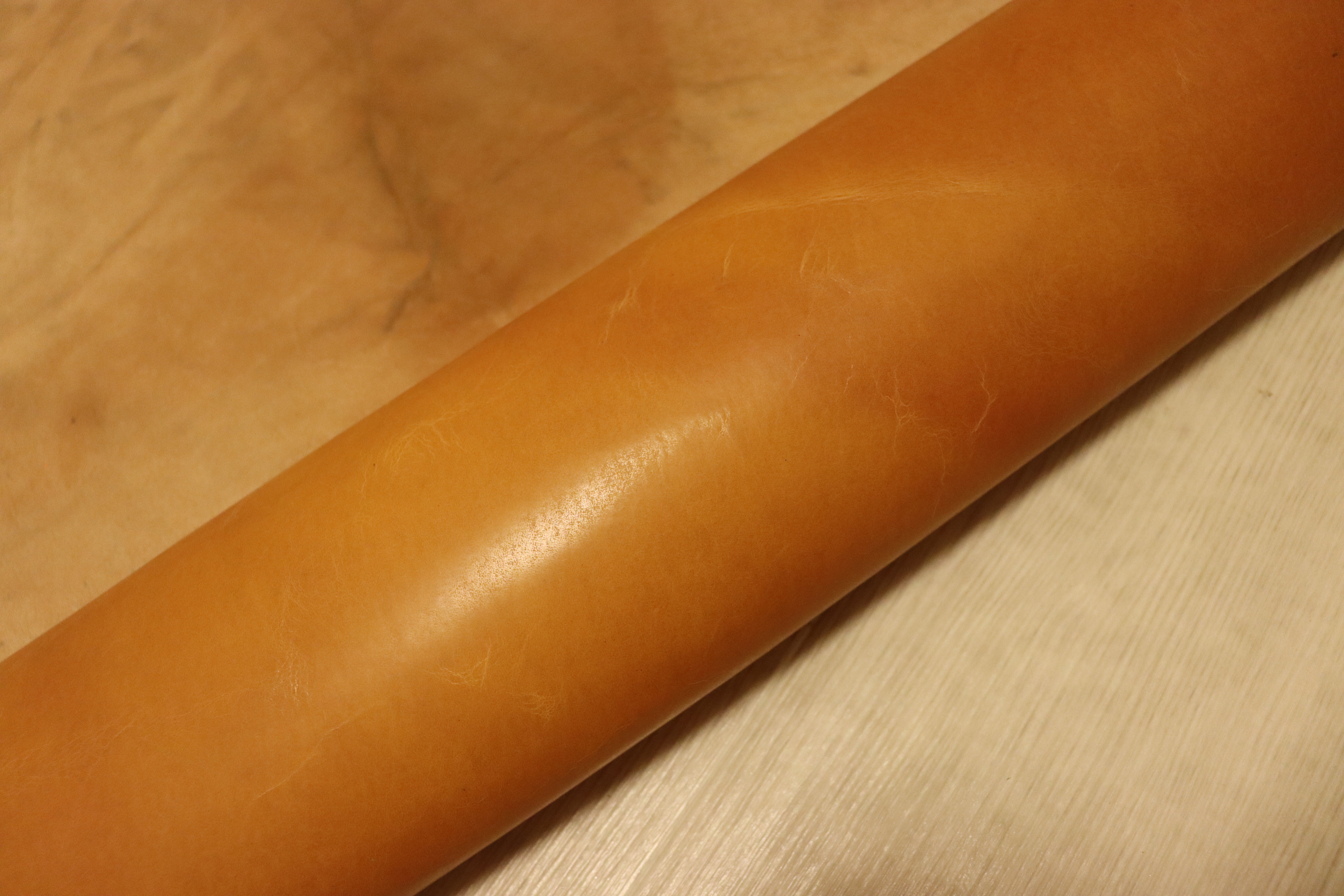 NO.308 革タグ ヌメ革 シェルALHAキャメル　8枚 NO.308 革タグ ヌメ革 ☆シェル☆AL♡HA☆キャメル8枚