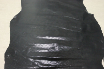 ds25円！新入荷！豚革　キルティングプリント　ブラック　120ds
