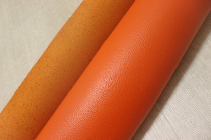 ds28円！新入荷！顔料仕上げ　シボ型押し　キャロットオレンジ　250ds