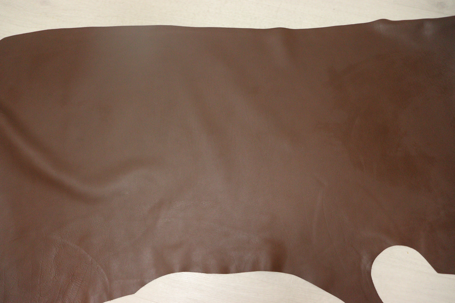 ds45円！イタリアンレザー　セミアニリン　ヌメ革　アンバーブラウン　150ds