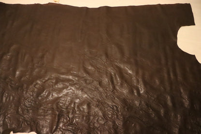 ds38円！新入荷！絞り加工　オイルヌメ　ヴィンテージブラウン　200ds