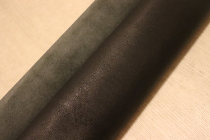 ds60円！イタリアンレザー　ヌメ革　ブラック　オイルヌメ　166ds