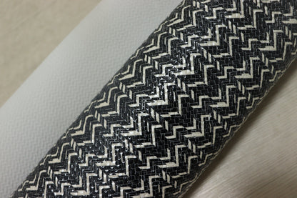 ds28円！新入荷！顔料仕上げ　ブラック×ホワイト　メッシュ型押し　160ds