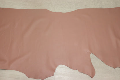 ds28円！新入荷！イタリアンレザー　シュリンプピンク　スムース加工　142ds