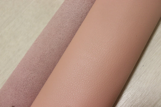 ds28円！新入荷！イタリアンレザー　シュリンプピンク　スムース加工　142ds