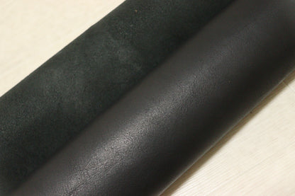 ds65円！イタリアンレザー 　オイルヌメ　ブラック　ショルダー　スムース加工　140ds
