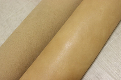 ds30円！新入荷！イタリアンレザー　セミベジタブル　プルアップ加工　ナチュラル　246ds