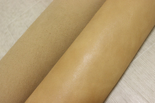 ds30円！新入荷！イタリアンレザー　セミベジタブル　プルアップ加工　ナチュラル　246ds