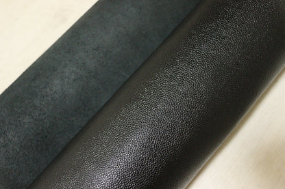ds28円！新入荷！顔料仕上げ　中艶ブラック　シボ型押し　208ds