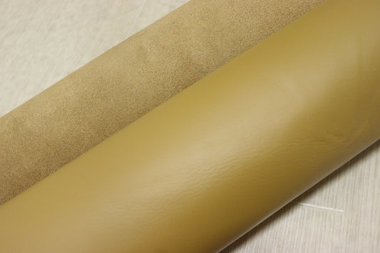 ds30円！新入荷！イタリアンレザー　イエローオークル　スムース加工　232ds