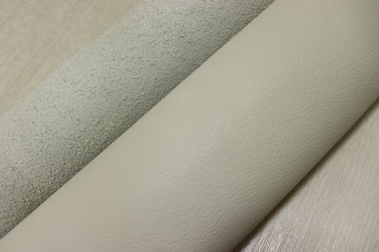 ds30円！新入荷！イタリアンレザー　もちもち　 アイボリー　シュリンク加工　248ds