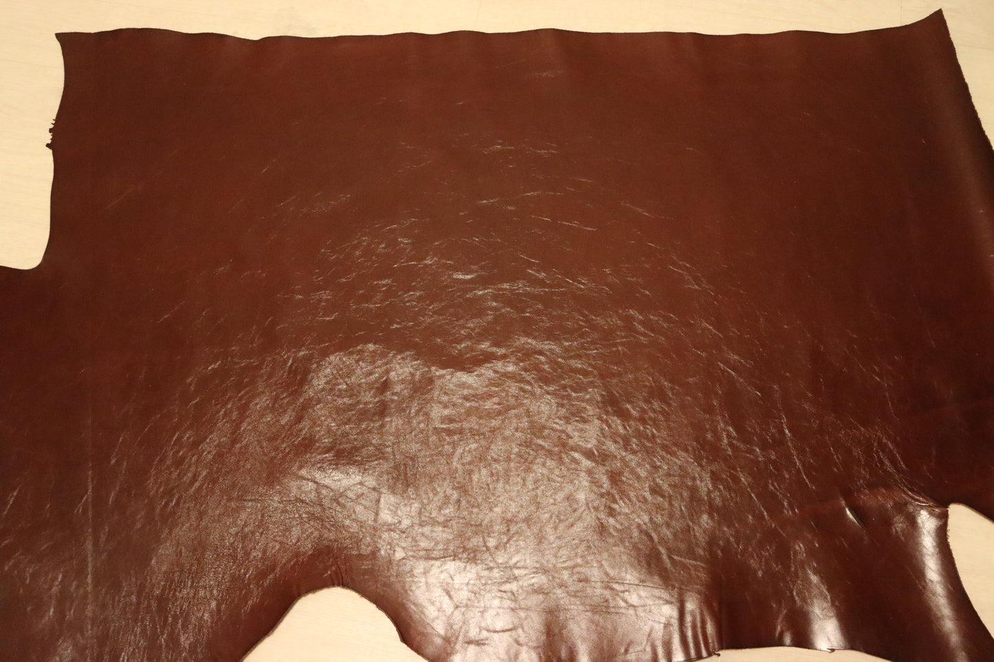 ds60円！新入荷！イタリアンレザー 　カゼイン仕上げ　ヌメ革　チョコブラウン　133ds