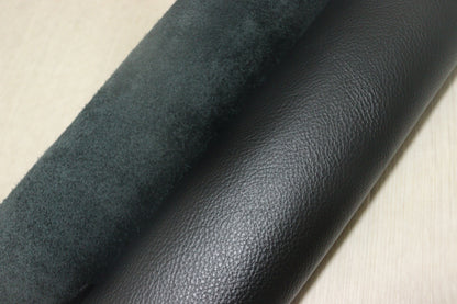 ds30円！新入荷！イタリアンレザー　もちもち　ブラック　シュリンク加工　230ds