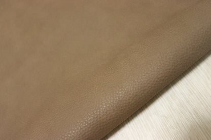 ds28円！新入荷！イタリアンレザー　もちもち　シュリンク加工　コルクブラウン　261ds