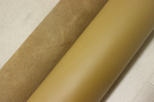 ds30円！新入荷！イタリアンレザー 　顔料仕上げ　イエローオークル　スムース加工　278ds