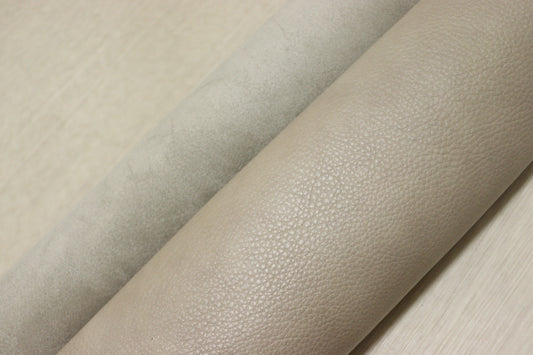 ds30円！新入荷！イタリアンレザー　もちもち　サンドベージュ　シュリンク加工　アンチック　291ds