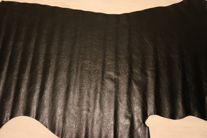 ds38円！新入荷！イタリアンレザー　ブラック　カゼイン仕上げ　コンビヌメ　158ds