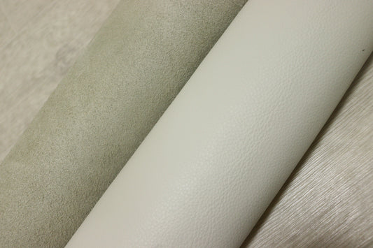 ds30円！新入荷！イタリアンレザー　アイボリー　シュリンク加工　262ds