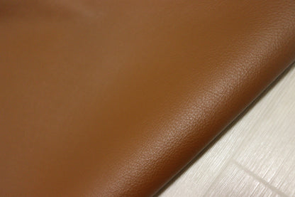 ds30円！新入荷！イタリアンレザー　もちもち 　キャメルブラウン　シュリンク加工　265ds