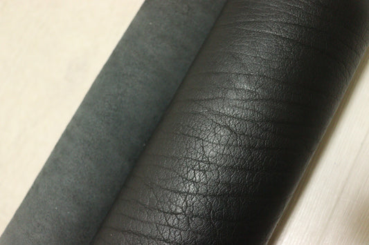 ds70円！イタリアンレザー 　オイルヌメ　ブラック　ショルダー　スムース加工　130ds