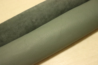 ds30円！新入荷！イタリアンレザー　ディア調　シュリンク加工　ブルーグレー　286ds