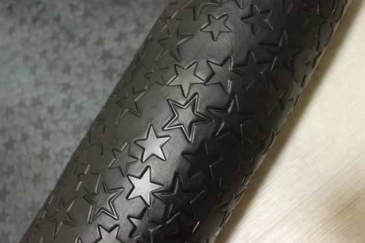 ds70円！新入荷！スター型押し　ブラック　ショルダー　オイルヌメ　140ds
