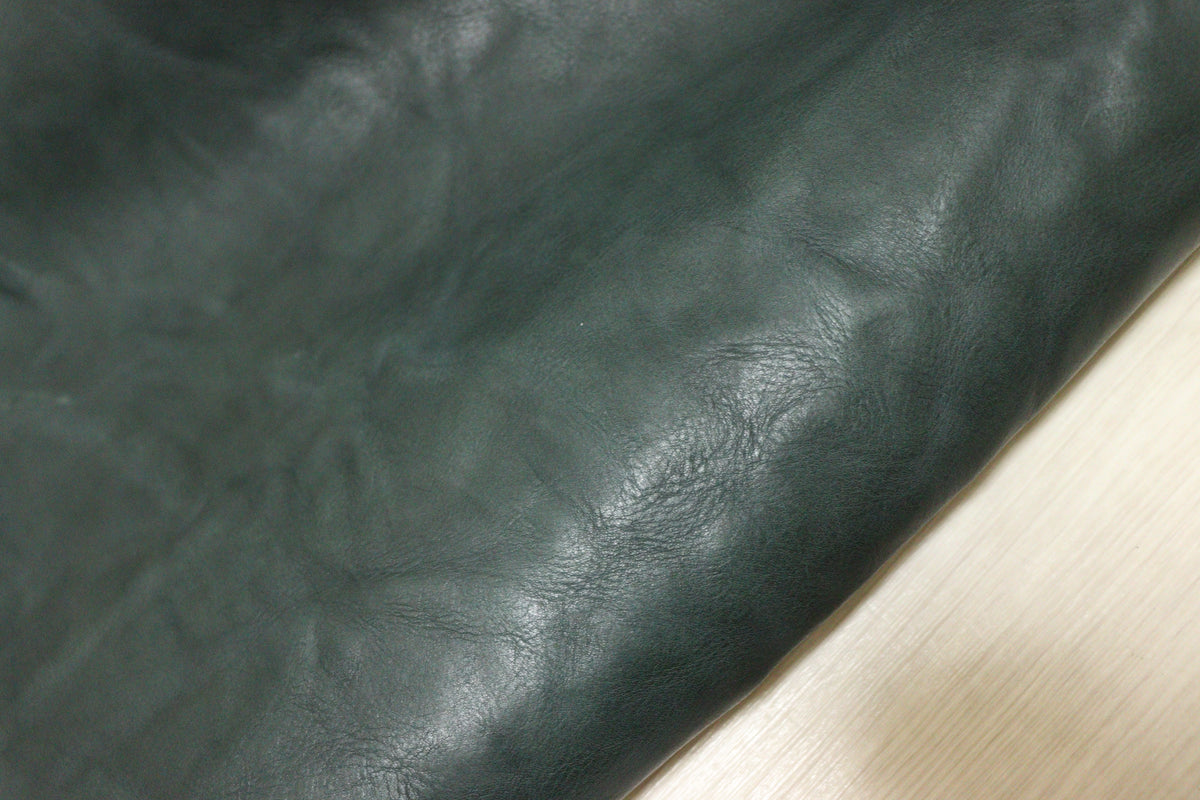 ds38円！新入荷！セミベジタブル　ダークグリーン　絞り加工　190ds