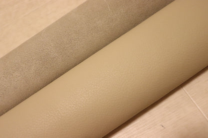 ds30円！新入荷！イタリアンレザー　ディア調　サンドベージュ　シュリンク加工  286ds