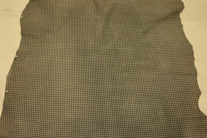 ds28円！ 新入荷！豚革　千鳥柄プリント　ブルー　130ds