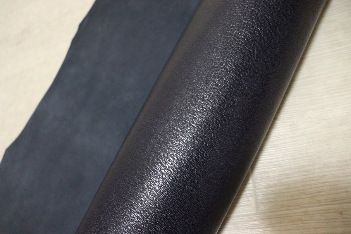 ds35円！新入荷！セミベジタブル　ヤギ革　ネイビー　スムース加工　43ds