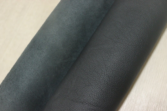 ds28円！新入荷！イタリアンレザー　弱シュリンク加工　ブラック　235ds