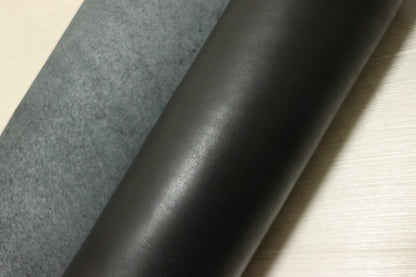 ds70円！イタリアンレザー 　オイルヌメ　ブラック　ショルダー　スムース加工　140ds